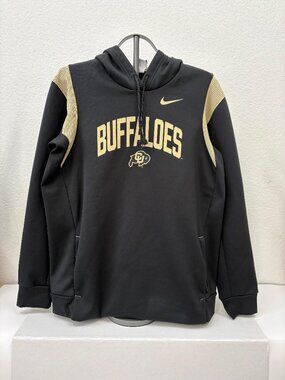 Nike Therma Fit Hoodie Colorado Buffaloes Mens L Black Pullover NCAA